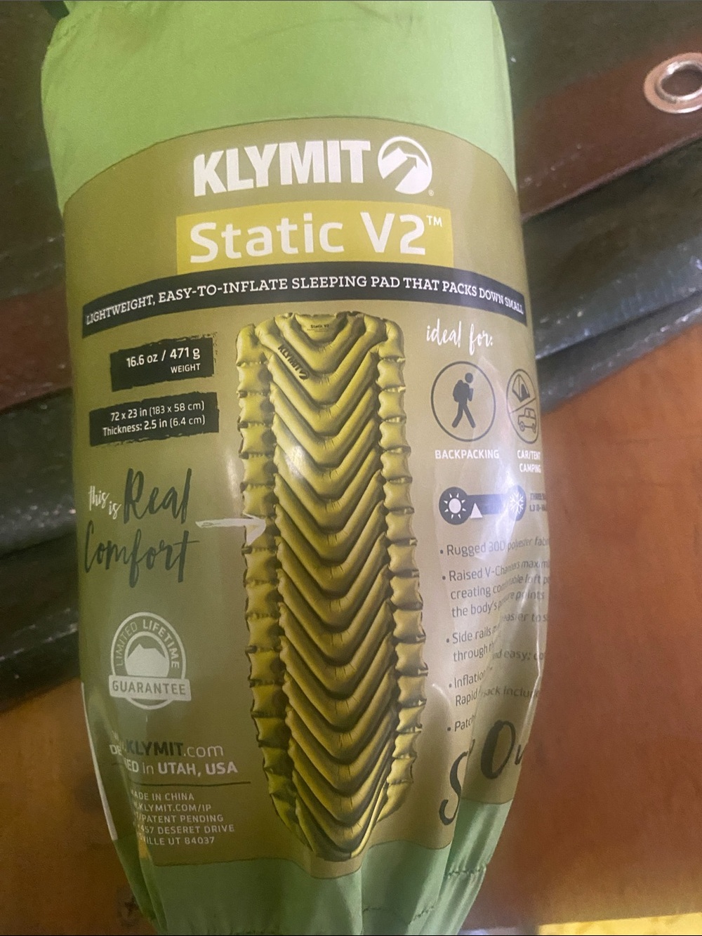 Klymit sleeping pad static v2